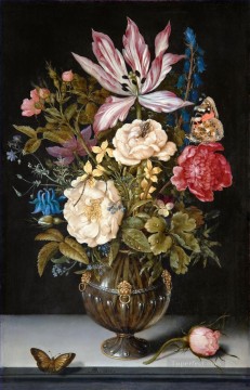 アンブロシウス・ボスチャート Painting - 花のある静物 アンブロシウス・ボスシャール